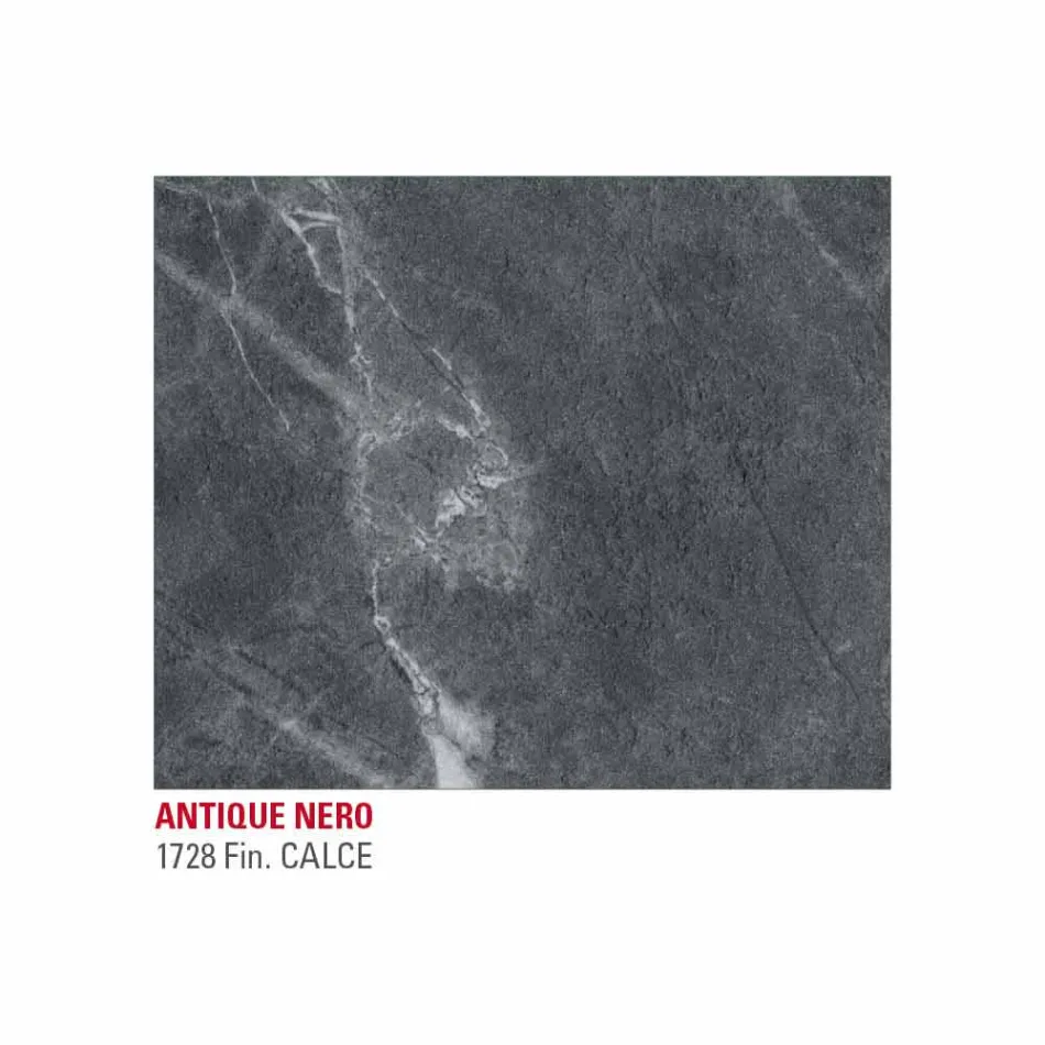 Mesa de Jantar em Hpl Marble Effect e Lacquered Metal Made in Italy - Júpiter Viadurini