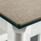 Mesa de Jantar em Laminam com Estrutura de Alumínio Fabricado na Itália - Baviera Viadurini