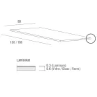 Mesa de Jantar em Laminam com Estrutura de Alumínio Fabricado na Itália - Baviera Viadurini