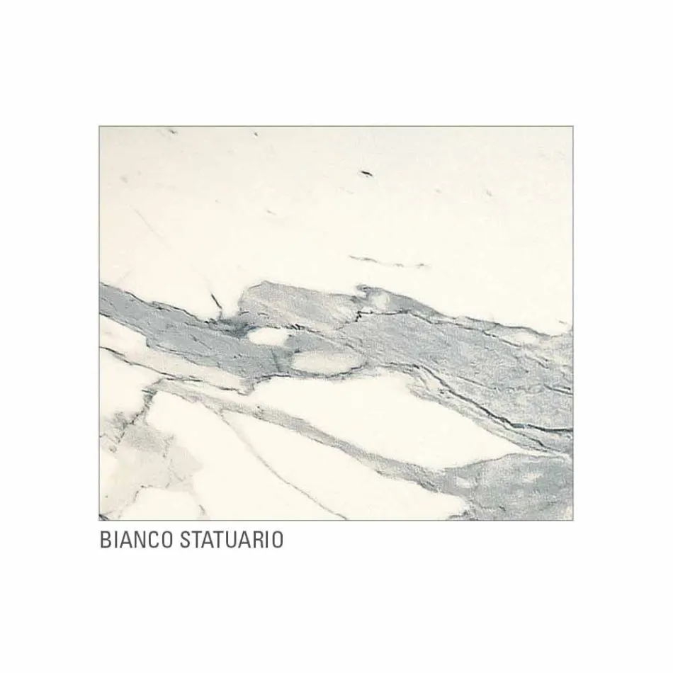 Mesa de Jantar em Laminam e Metal Pintado Made in Italy - Efisto Viadurini