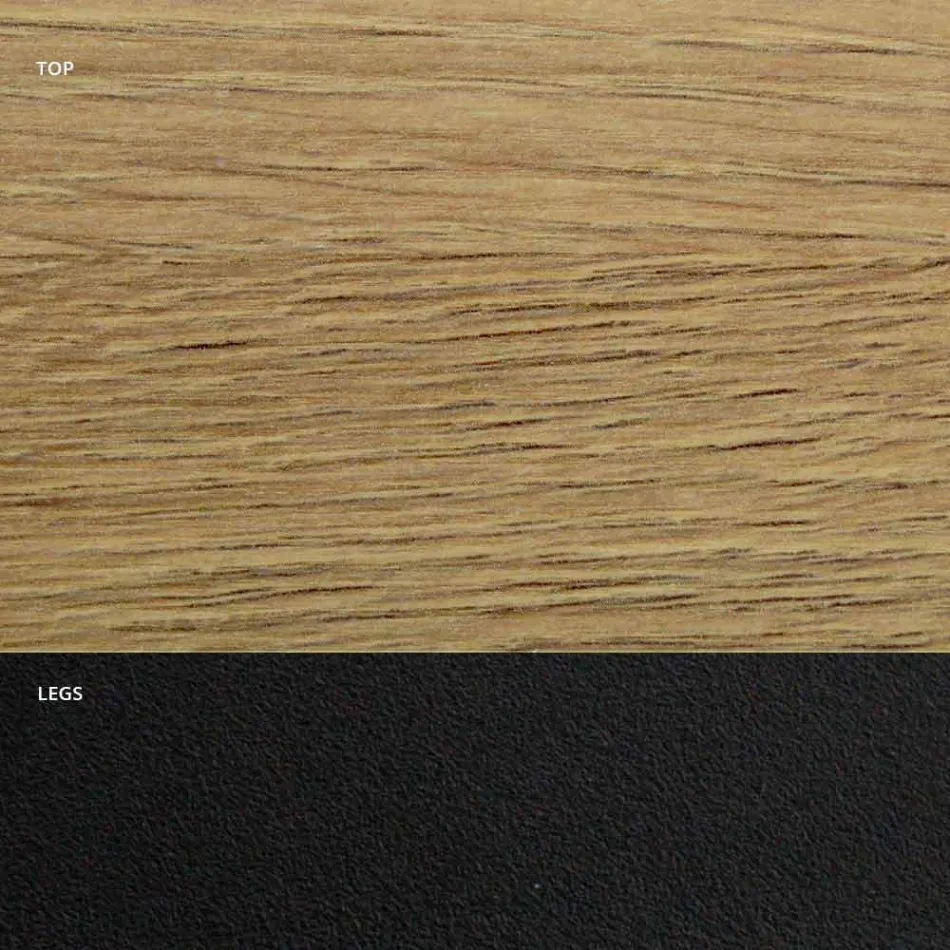 Mesa de Jantar em Laminado HPL e Aço de Alta Qualidade Fabricado na Itália - Dálmata Viadurini