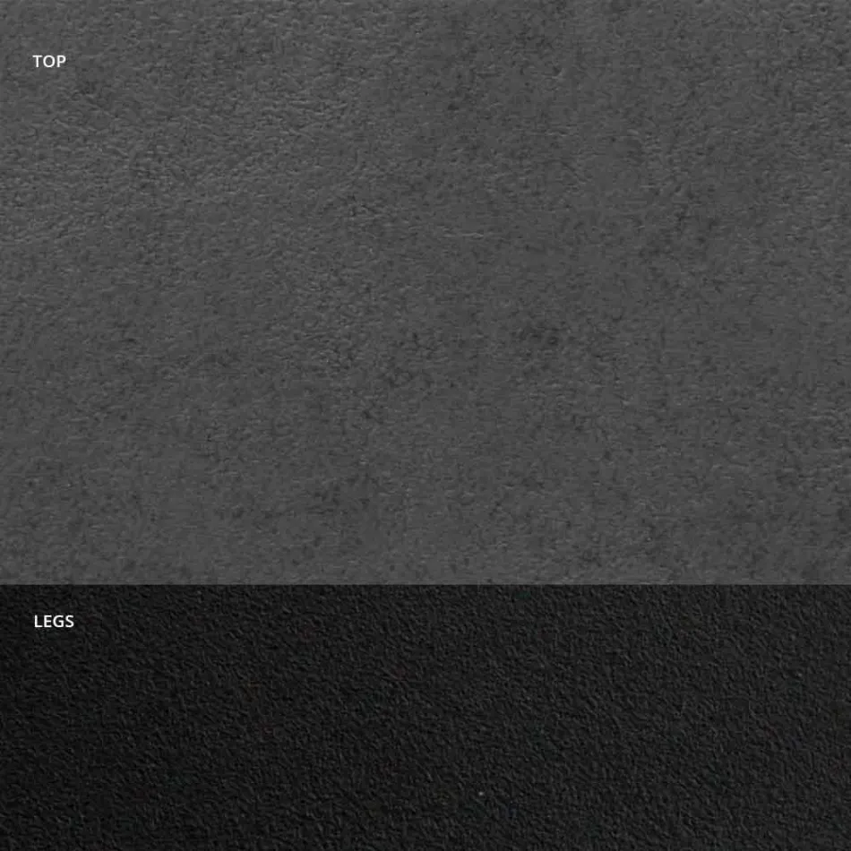 Mesa de Jantar em Laminado HPL e Aço de Alta Qualidade Fabricado na Itália - Dálmata Viadurini