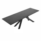 Mesa de Jantar em Laminado HPL e Aço Fino Made in Italy - Settimmio Viadurini