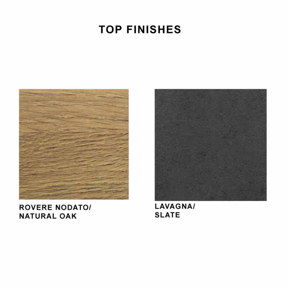 Mesa de Jantar em Laminado HPL e Aço Fino Made in Italy - Settimmio Viadurini