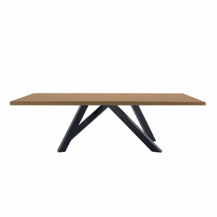 Mesa de Jantar em Laminado HPL e Aço Fino Made in Italy - Settimmio Viadurini