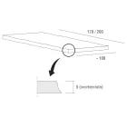 Mesa de Jantar em Madeira e Alumínio Fabricada na Itália, Preciosa - Lingotto Viadurini