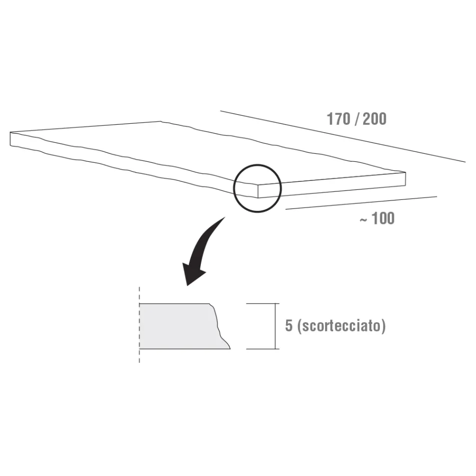 Mesa de Jantar em Madeira e Alumínio Fabricada na Itália, Preciosa - Lingotto Viadurini