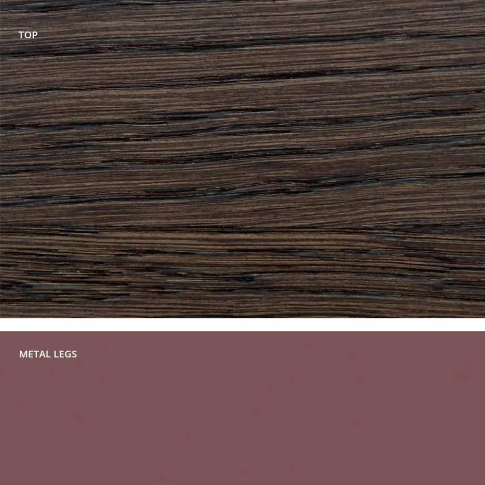 Mesa de jantar em madeira maciça moderna feita na Itália, Mitia Viadurini