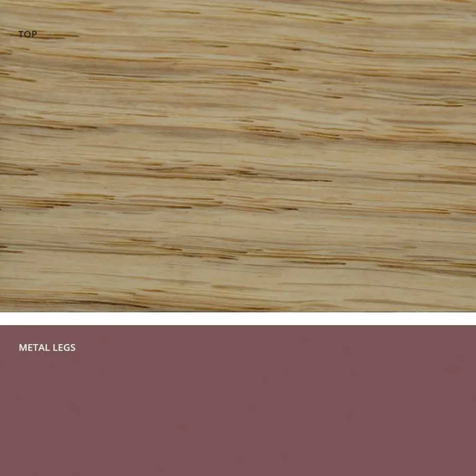 Mesa de jantar em madeira maciça moderna feita na Itália, Mitia Viadurini