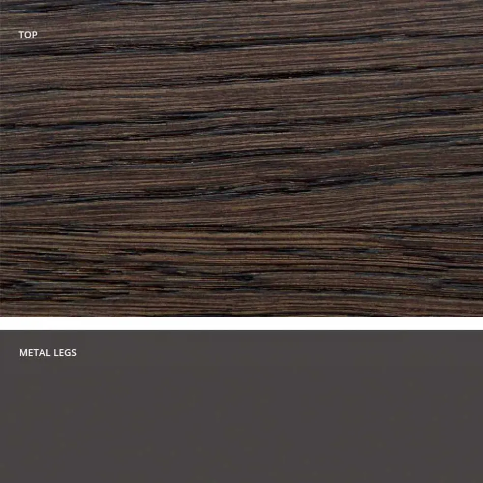 Mesa de jantar em madeira maciça moderna feita na Itália, Mitia Viadurini