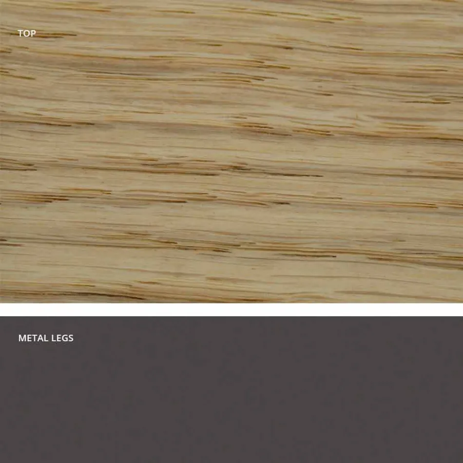 Mesa de jantar em madeira maciça moderna feita na Itália, Mitia Viadurini