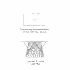 Mesa de jantar em madeira maciça moderna feita na Itália, Mitia Viadurini