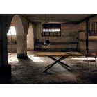 Moderna mesa de jantar em madeira maciça made in Italy Oncino Viadurini