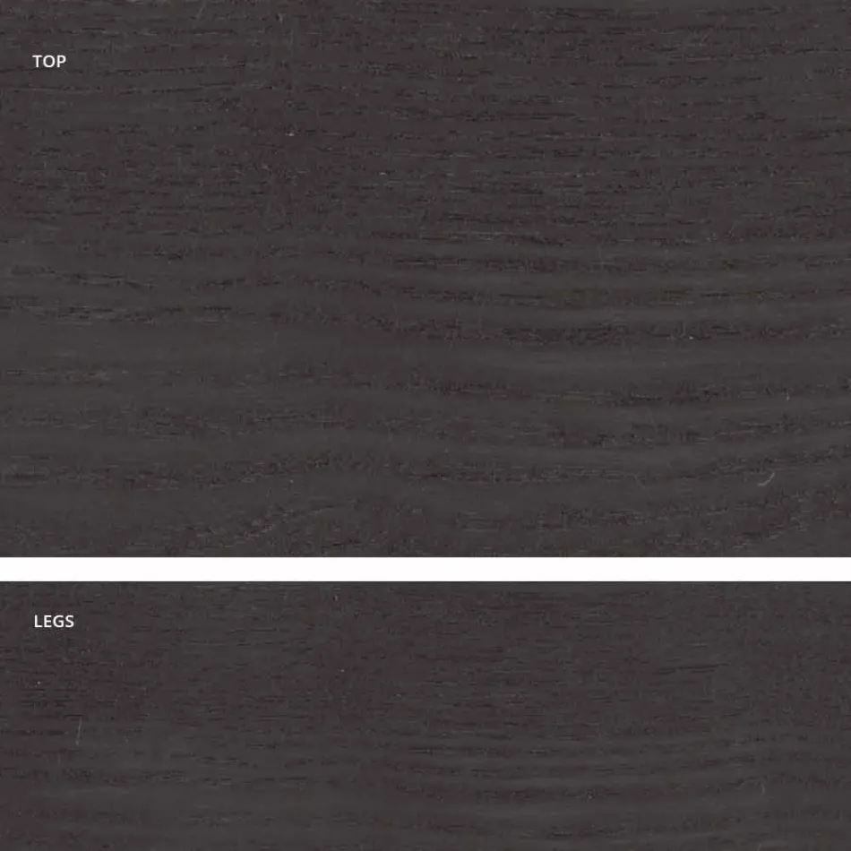 Mdf design mesa de jantar de madeira feita na Itália, Egisto Viadurini