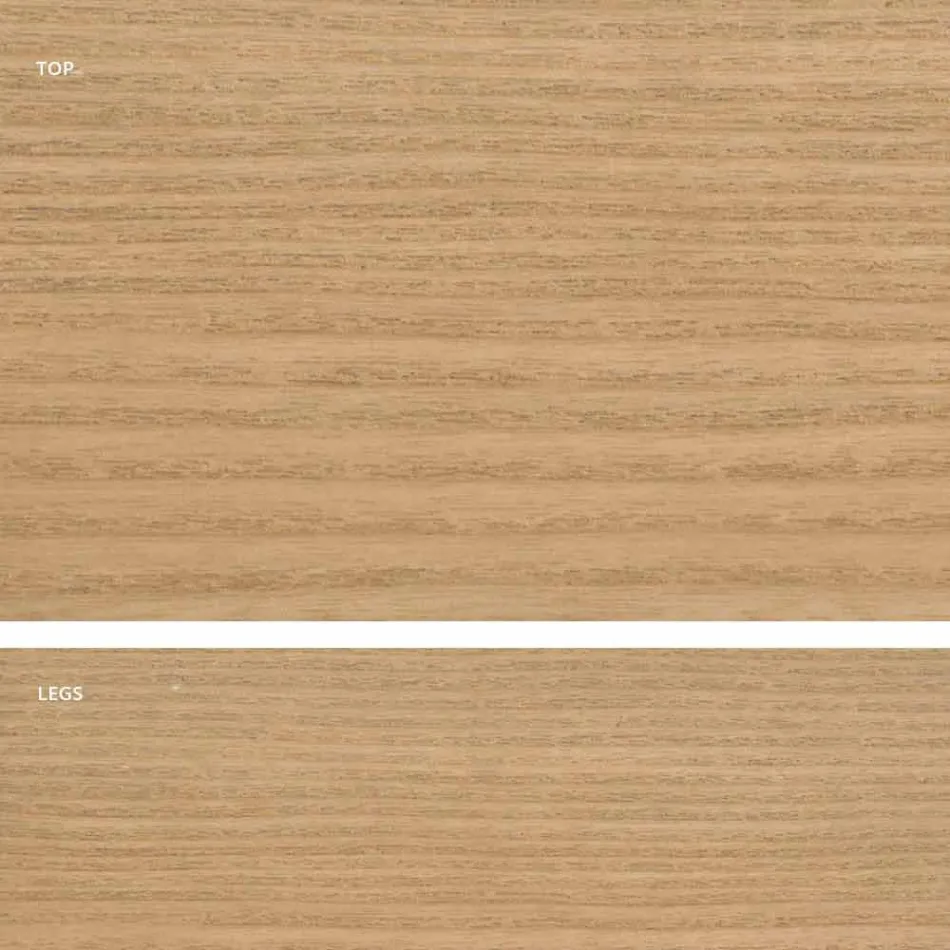 Mdf design mesa de jantar de madeira feita na Itália, Egisto Viadurini