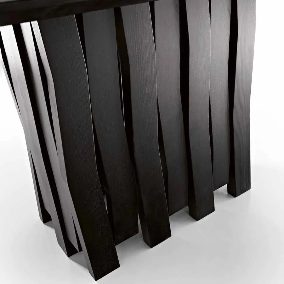 Mdf design mesa de jantar de madeira feita na Itália, Egisto Viadurini