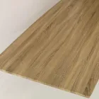 Mesa de jantar em MDF efeito madeira e base metálica preta - Sunset Viadurini