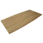 Mesa de jantar em MDF efeito madeira e base metálica preta - Sunset Viadurini