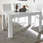 Mesa de Jantar em Melamina Extensível até 185 cm Fabricado na Itália - Aneta Viadurini