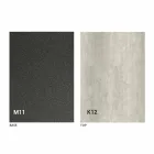 Mesa de jantar de metal e tampo de cerâmica Made in Italy Design - Anaconda Viadurini