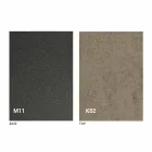 Mesa de jantar de metal e tampo de cerâmica Made in Italy Design - Anaconda Viadurini