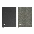 Mesa de jantar de metal e tampo de cerâmica Made in Italy Design - Anaconda Viadurini