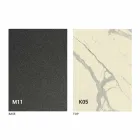 Mesa de jantar de metal e tampo de cerâmica Made in Italy Design - Anaconda Viadurini