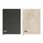 Mesa de jantar de metal e tampo de cerâmica Made in Italy Design - Anaconda Viadurini