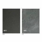 Mesa de jantar de metal e tampo de cerâmica Made in Italy Design - Anaconda Viadurini