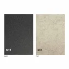 Mesa de jantar de metal e tampo de cerâmica Made in Italy Design - Anaconda Viadurini