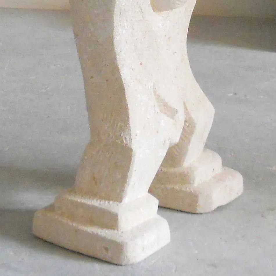 Pedra de design contemporâneo e mesa de jantar de cristal Medusa Viadurini