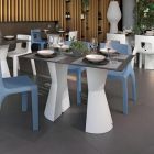 Mesa de jantar de polietileno com tampo HPL Made in Italy - Rodeo Viadurini