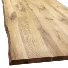 Mesa de Jantar em Carvalho Masellato e Metal Made in Italy - Riad Viadurini