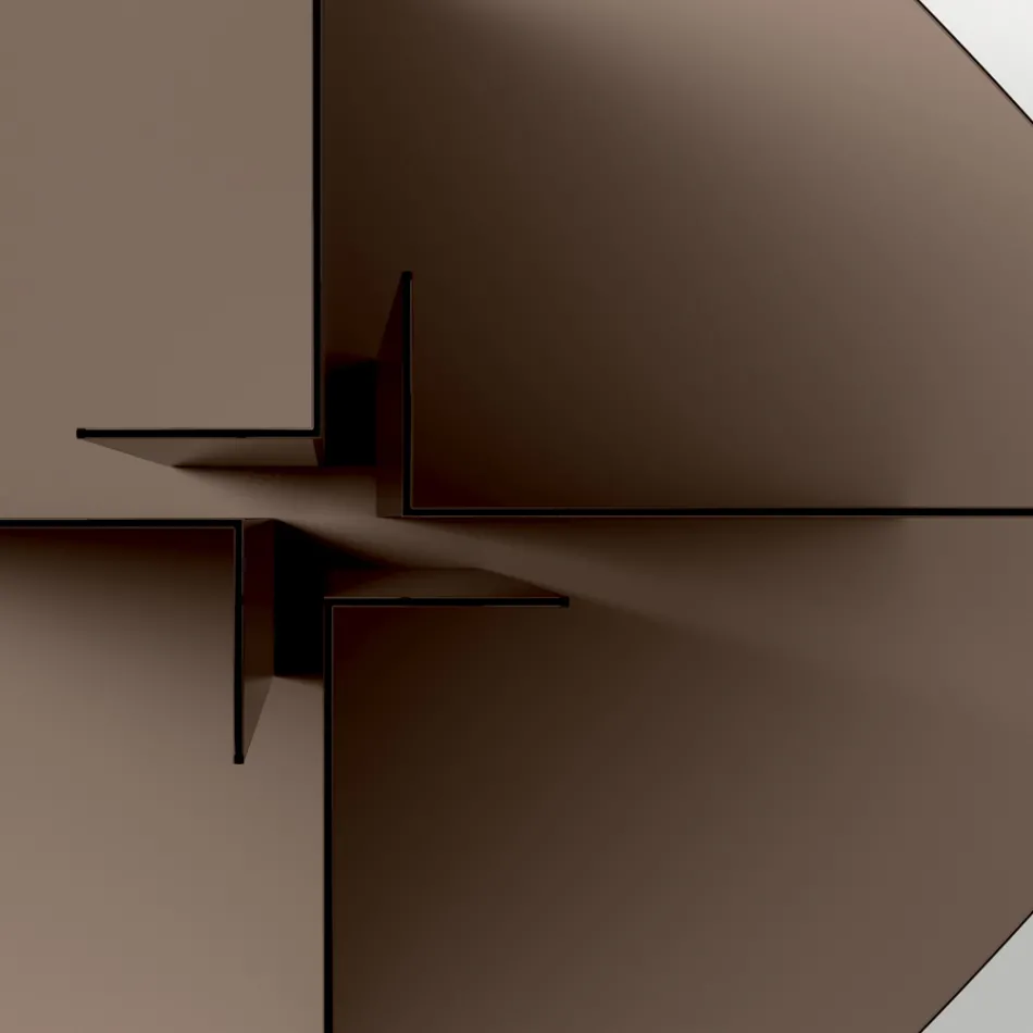 Mesa de jantar de vidro com tampo retangular fabricada na Itália - Charles Viadurini