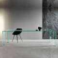 Mesa de Jantar em Vidro Extra-claro Luxo Design 4 Dimensões - Kuduro