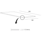 Mesa de jantar luxuosa de vidro temperado e metal fabricada na Itália - Carlino Viadurini