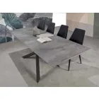 Mesa de jantar extensível moderna, piso laminado - Marliana Viadurini