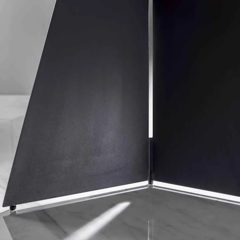 Mesa de Jantar Moderna com Tampo em Grés Porcelanato - Meduno Viadurini