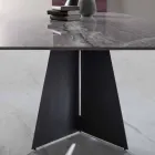 Mesa de Jantar Moderna com Tampo em Grés Porcelanato - Meduno Viadurini