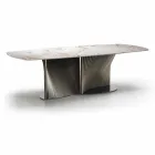 Mesa de jantar moderna em madeira de Gres e Ash Made in Italy - Croma Viadurini