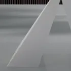 Mesa de jantar moderna em vidro e aço branco fabricada na Itália - Dálmata Viadurini