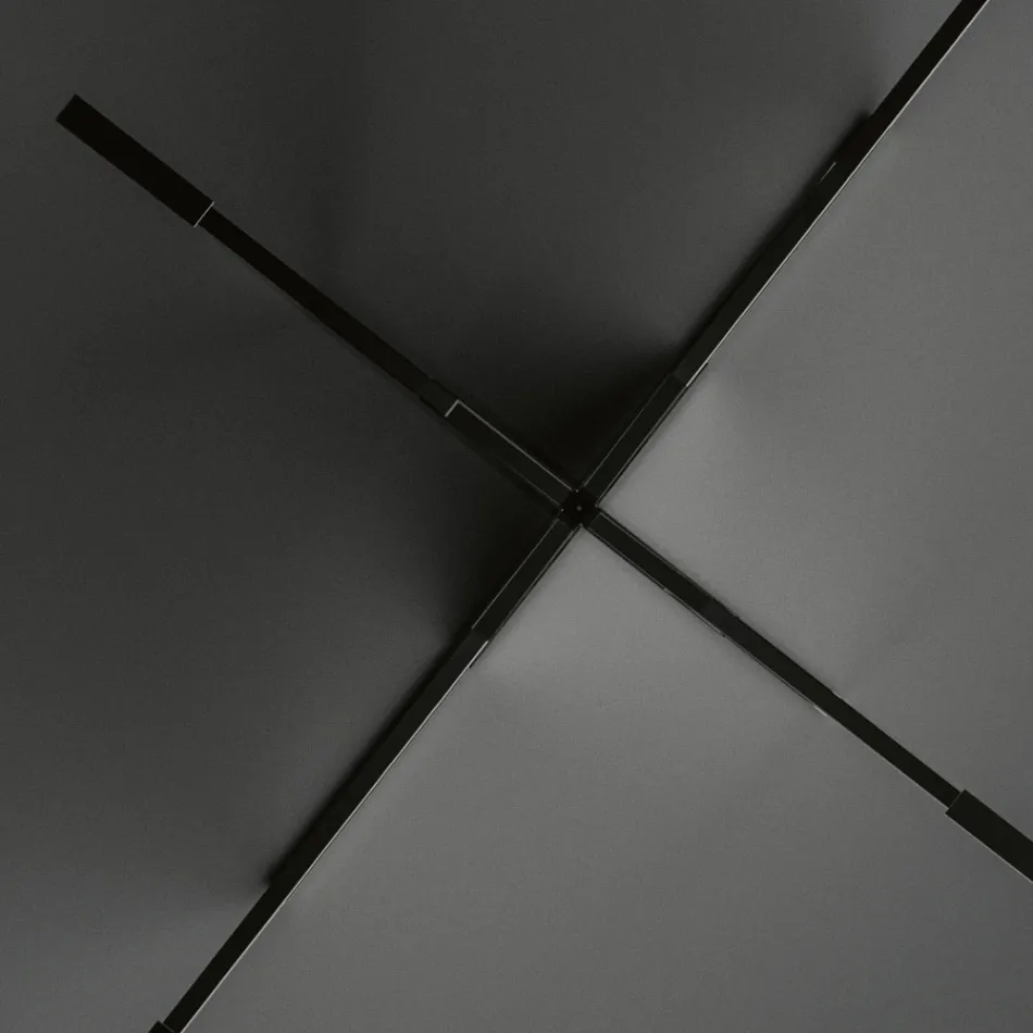 Mesa de Jantar Oval com Tampo e Base em Vidro Made in Italy - Tiseo Viadurini