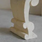 Mesa de jantar oval tradicional e clássico cristal de design Aracne Viadurini