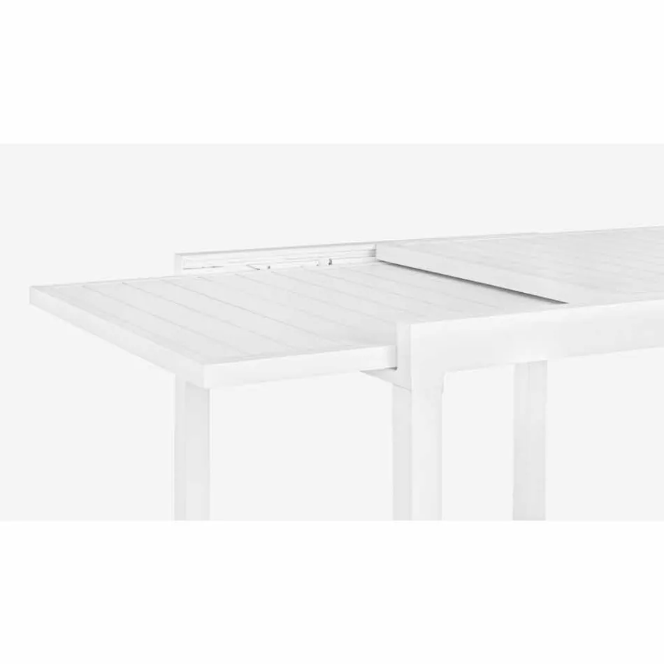 Mesa de jantar extensível para exterior até 270 cm em alumínio - Veria Viadurini