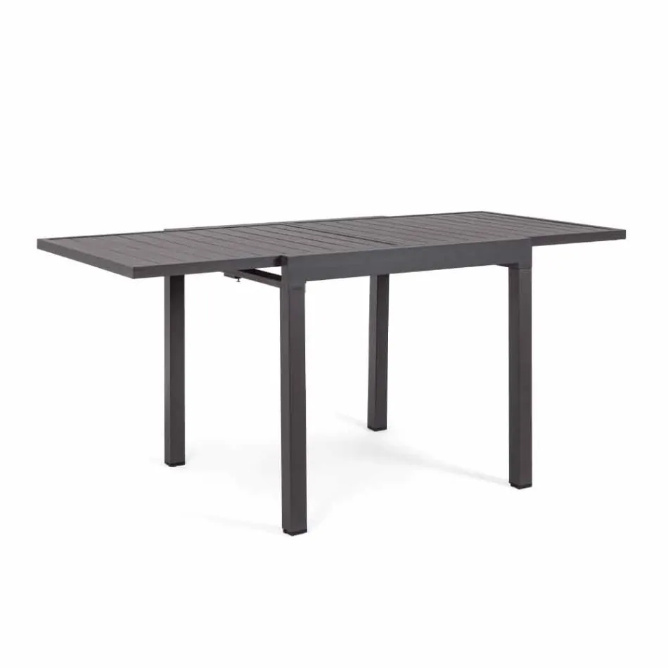 Mesa de jantar extensível para exterior até 270 cm em alumínio - Veria Viadurini