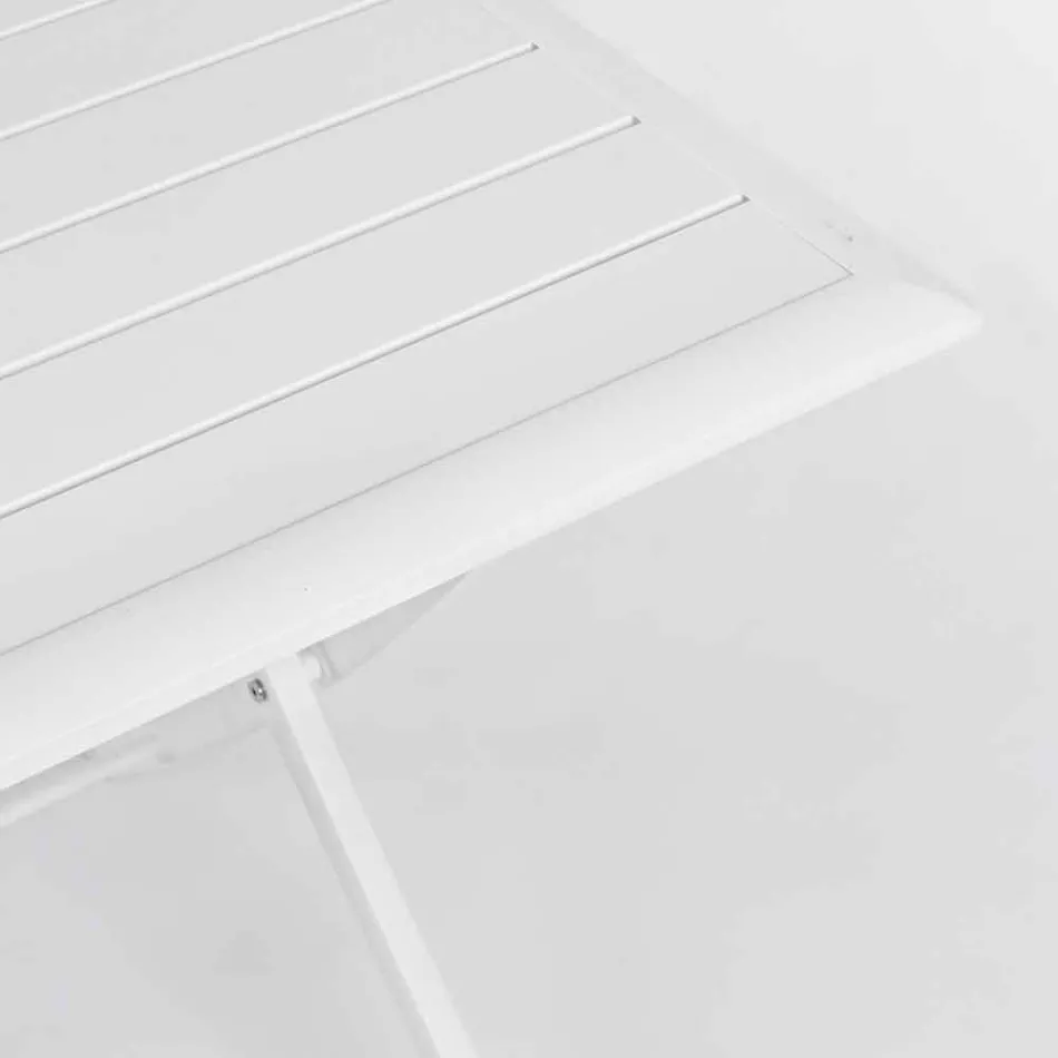 Mesa de Jantar Externa em Alumínio com Estrutura Dobrável - Hunt Viadurini