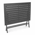 Mesa de Jantar Externa em Alumínio com Estrutura Dobrável - Hunt Viadurini