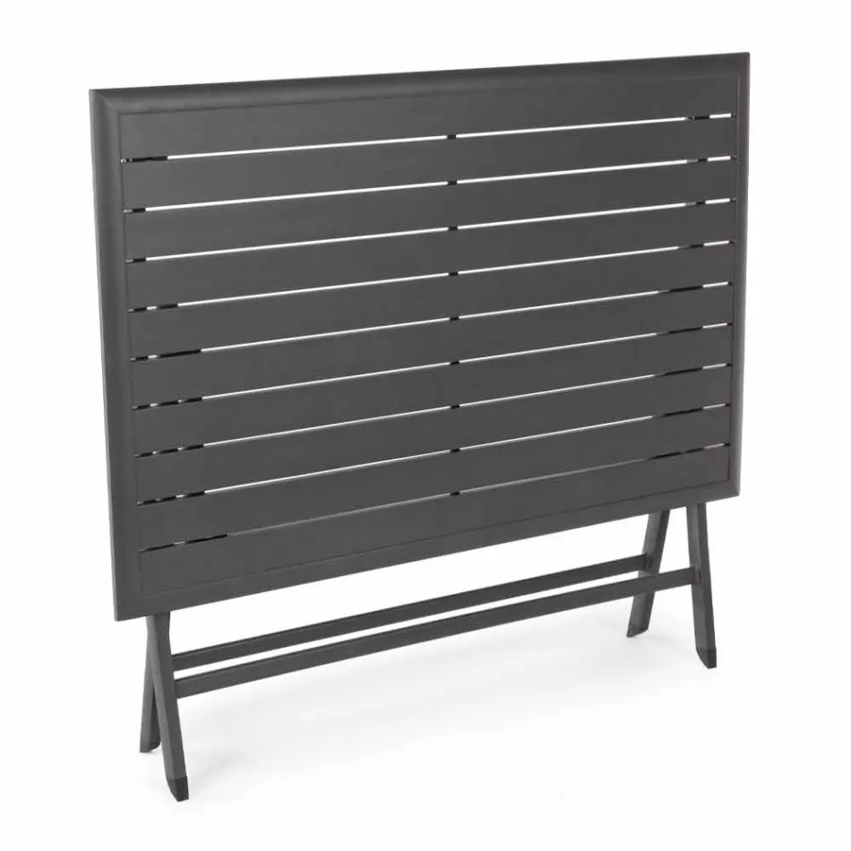 Mesa de Jantar Externa em Alumínio com Estrutura Dobrável - Hunt Viadurini