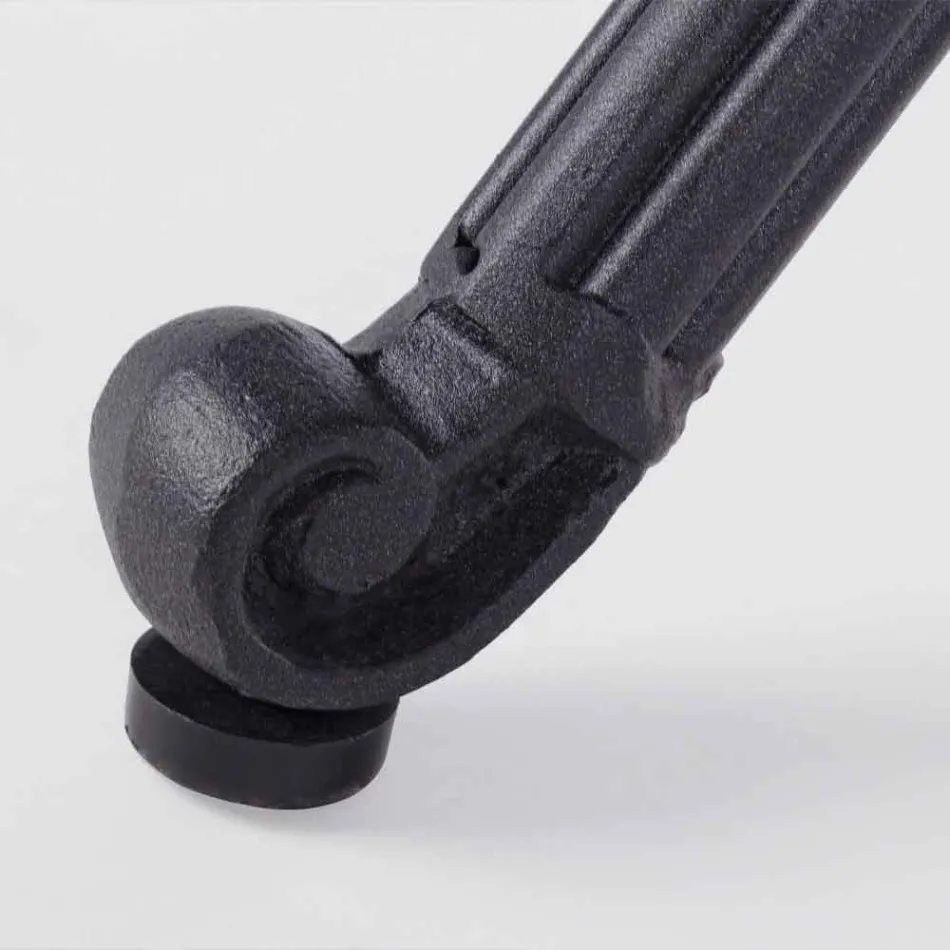 Mesa de jantar externa em alumínio pintado de branco ou antracite - Rápido Viadurini