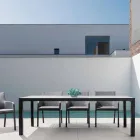 Mesa de Jantar Exterior em Cerâmica e Alumínio, Homemotion - Salem Viadurini